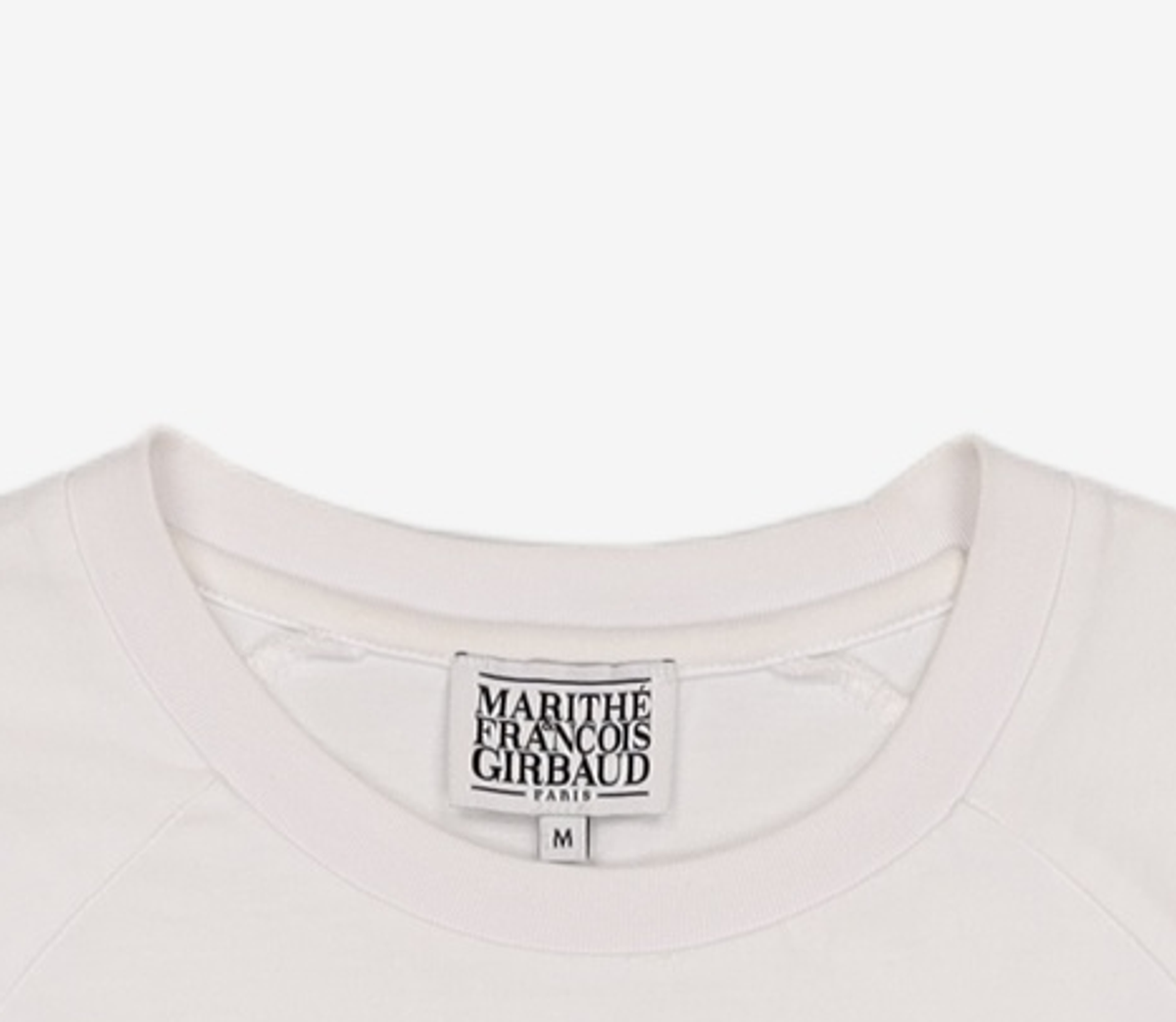 마리떼 프랑소와 저버(MARITHÉ + FRANҪOIS GIRBAUD) W LETTERING LOGO CROP TEE white M