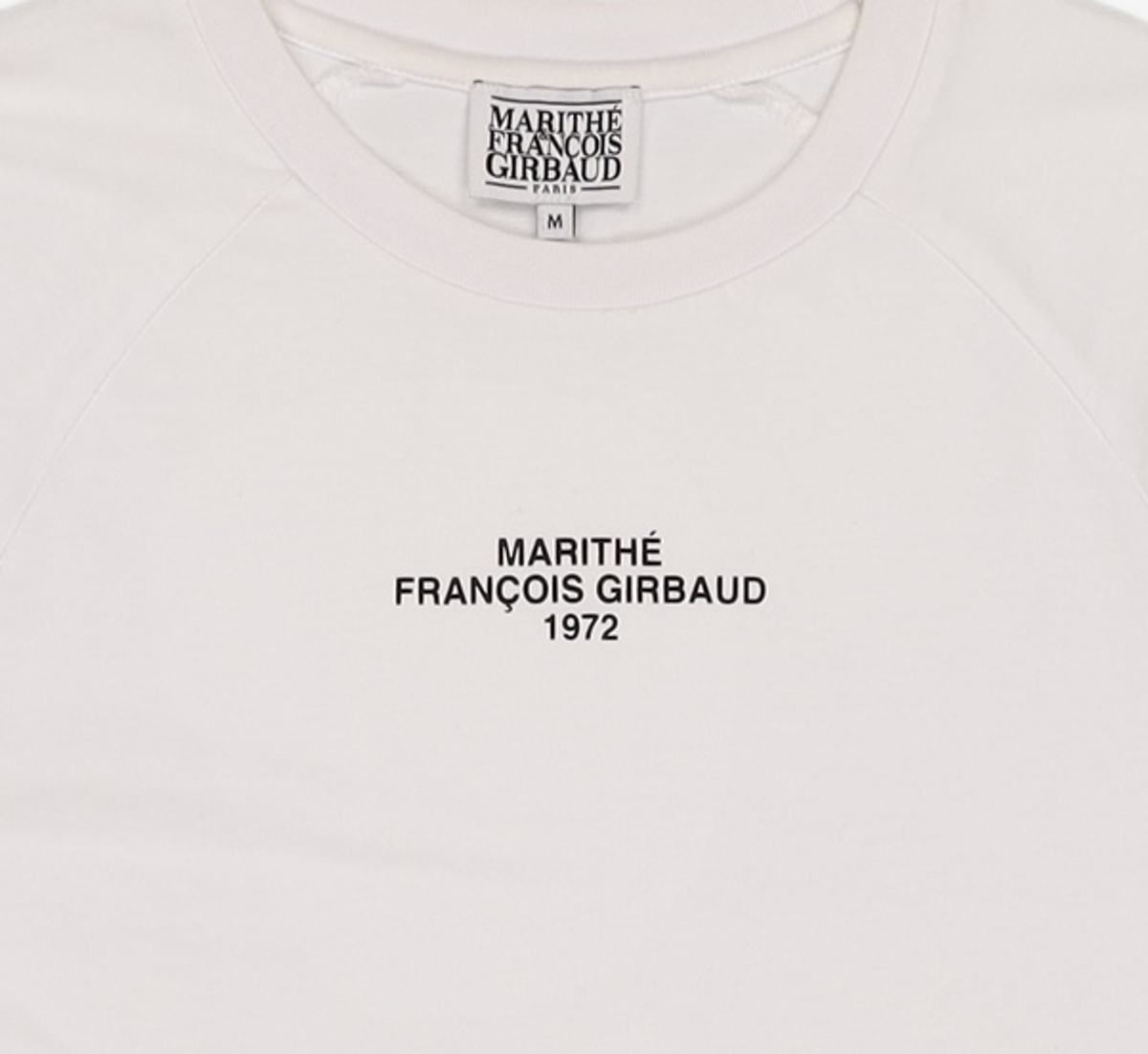 마리떼 프랑소와 저버(MARITHÉ + FRANҪOIS GIRBAUD) W LETTERING LOGO CROP TEE white M