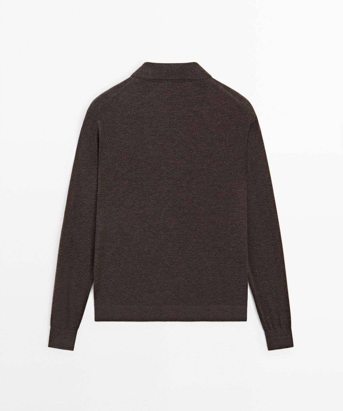 마시모두띠(MASSIMO DUTTI) 울 블렌드 하프 집업 니트 스웨터