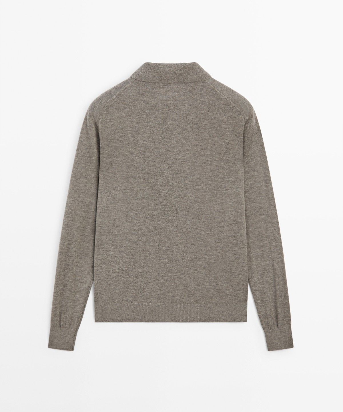 마시모두띠(MASSIMO DUTTI) 울 블렌드 하프 집업 니트 스웨터