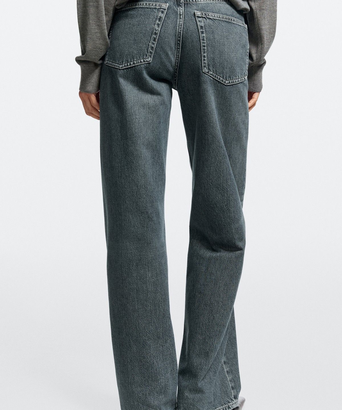 마시모두띠(MASSIMO DUTTI) 하이라이즈 와이드 레그 진