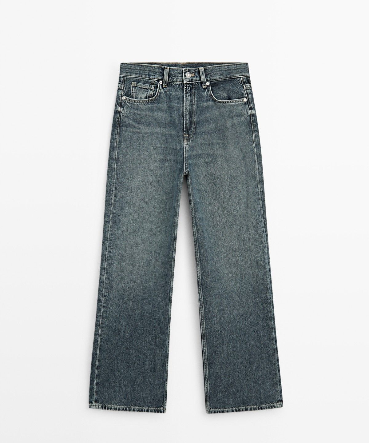 마시모두띠(MASSIMO DUTTI) 하이라이즈 와이드 레그 진