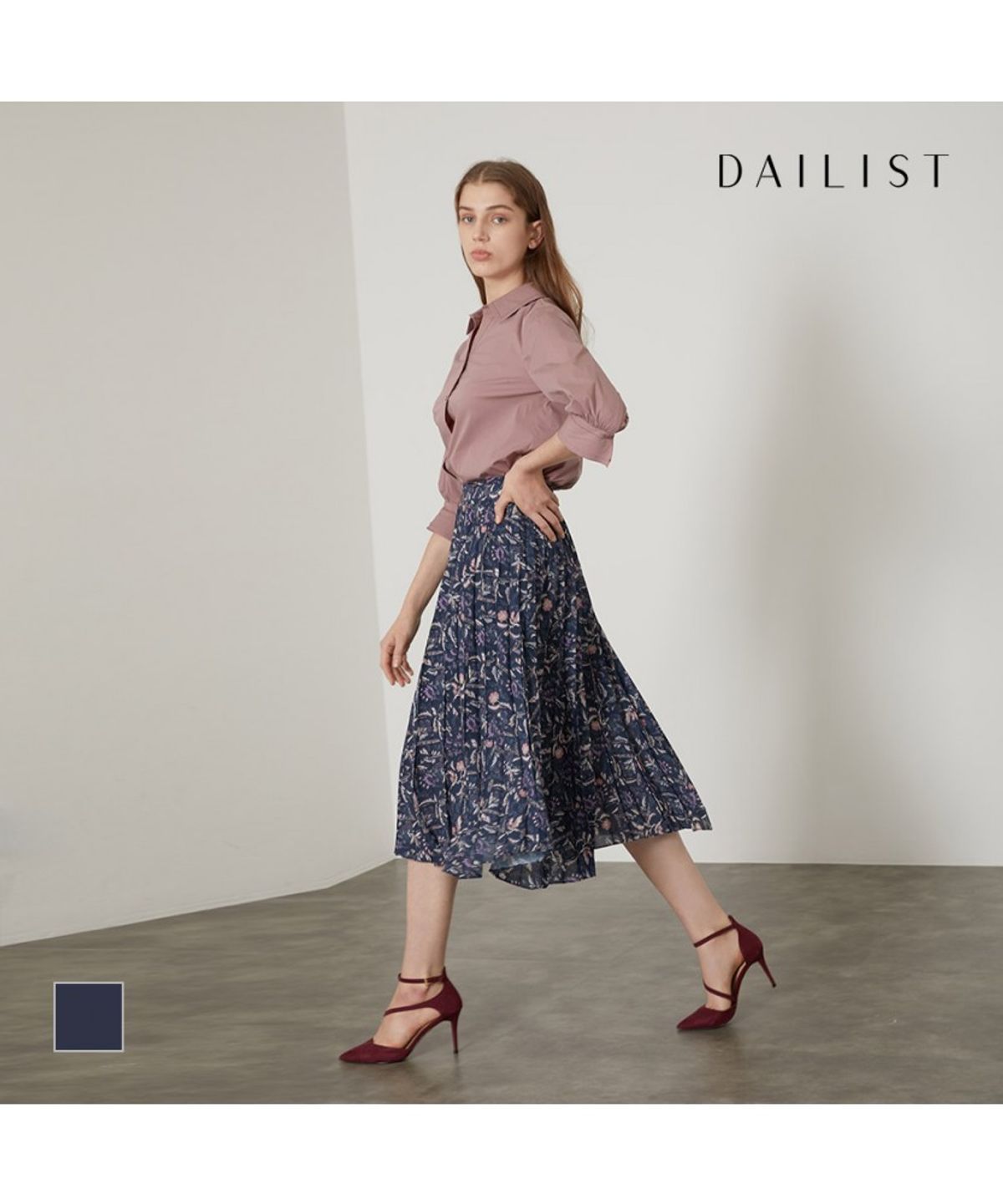 데일리스트(DAILIST) 셋업 주름스커트_MDBDKYF7141