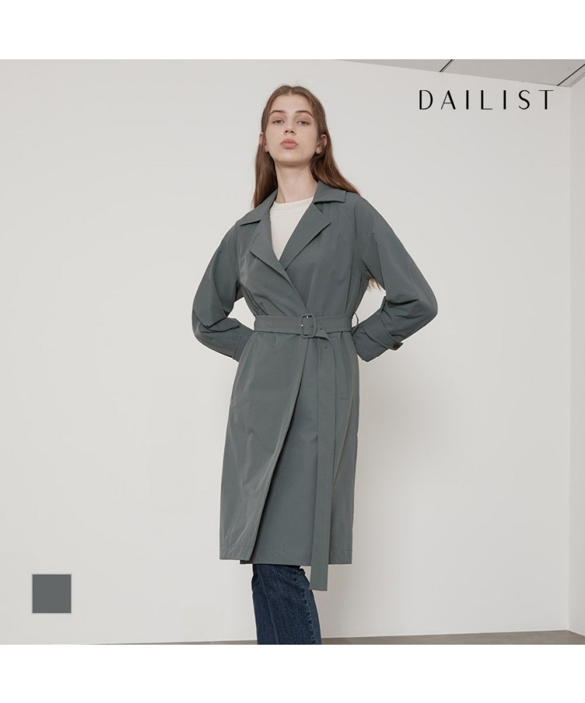 데일리스트(DAILIST) 기본 롱 트렌치코트_MDBEBYF8131