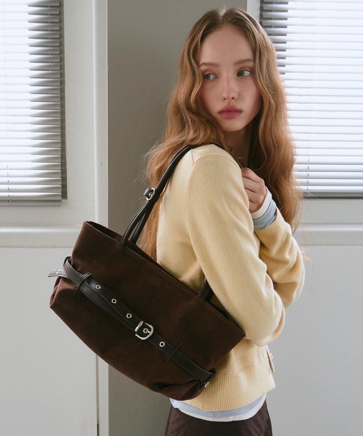 무르(MUR) Lizzy Belted Boat Bag (8color)