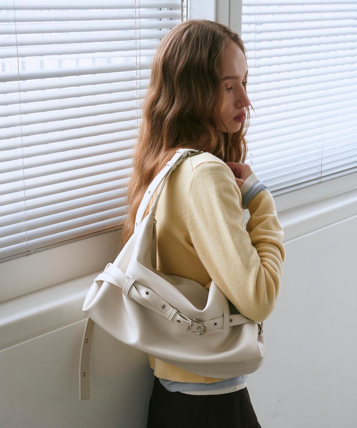 무르(MUR) Lizzy Belted Hobo Bag (9color)