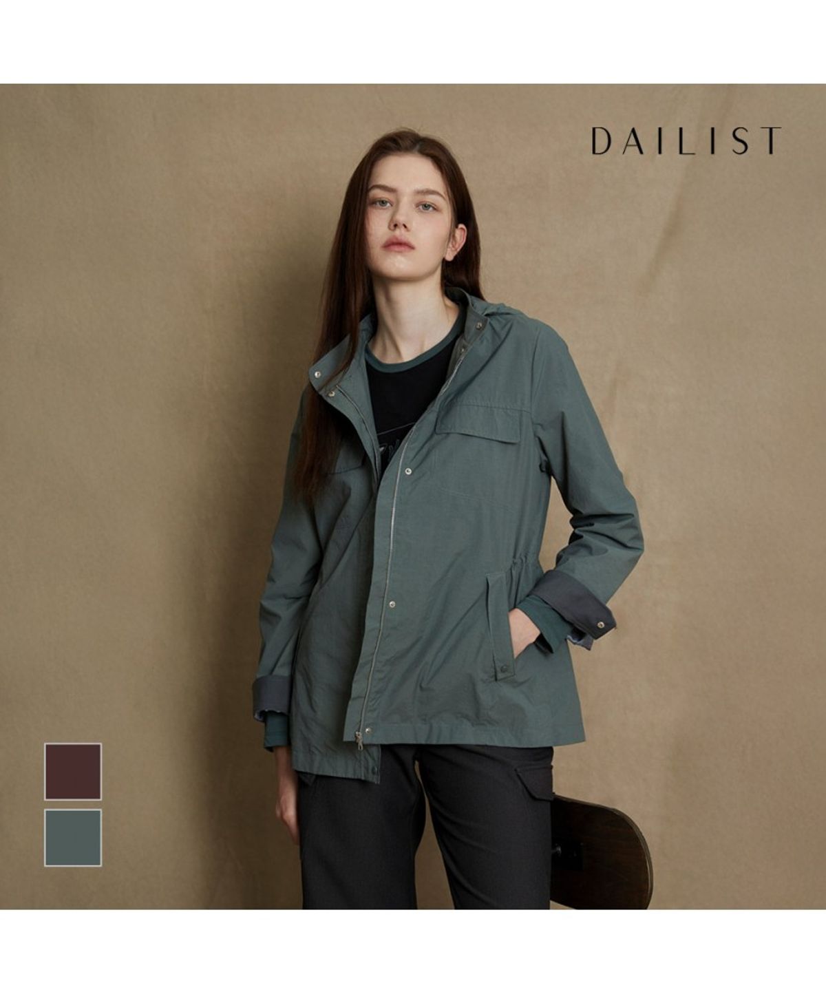 데일리스트(DAILIST) 후드 베이직 점퍼_MDECL5F7321