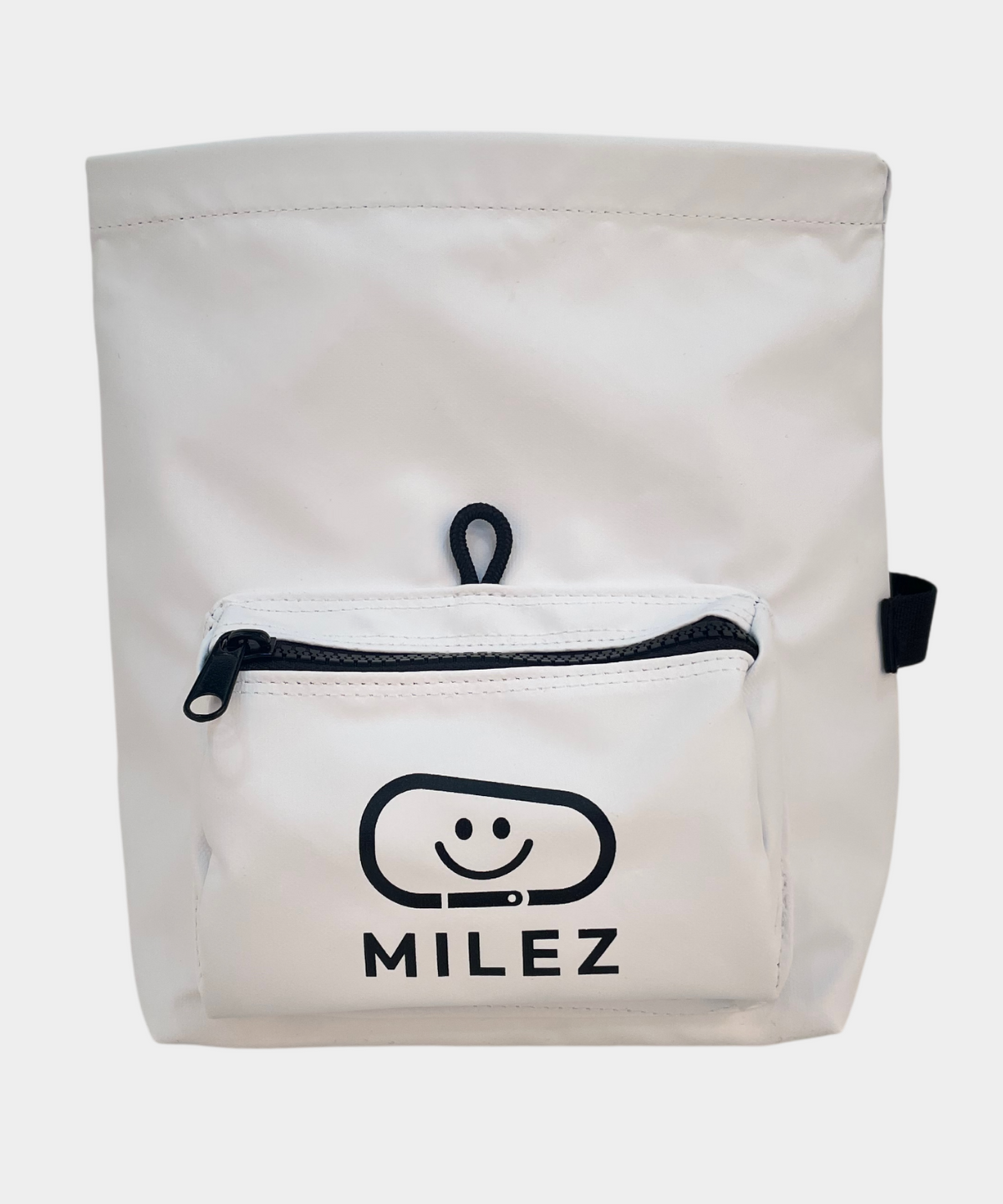 마일즈(MILEZ) 카라비너 볼더링 버킷 초크백 [화이트]