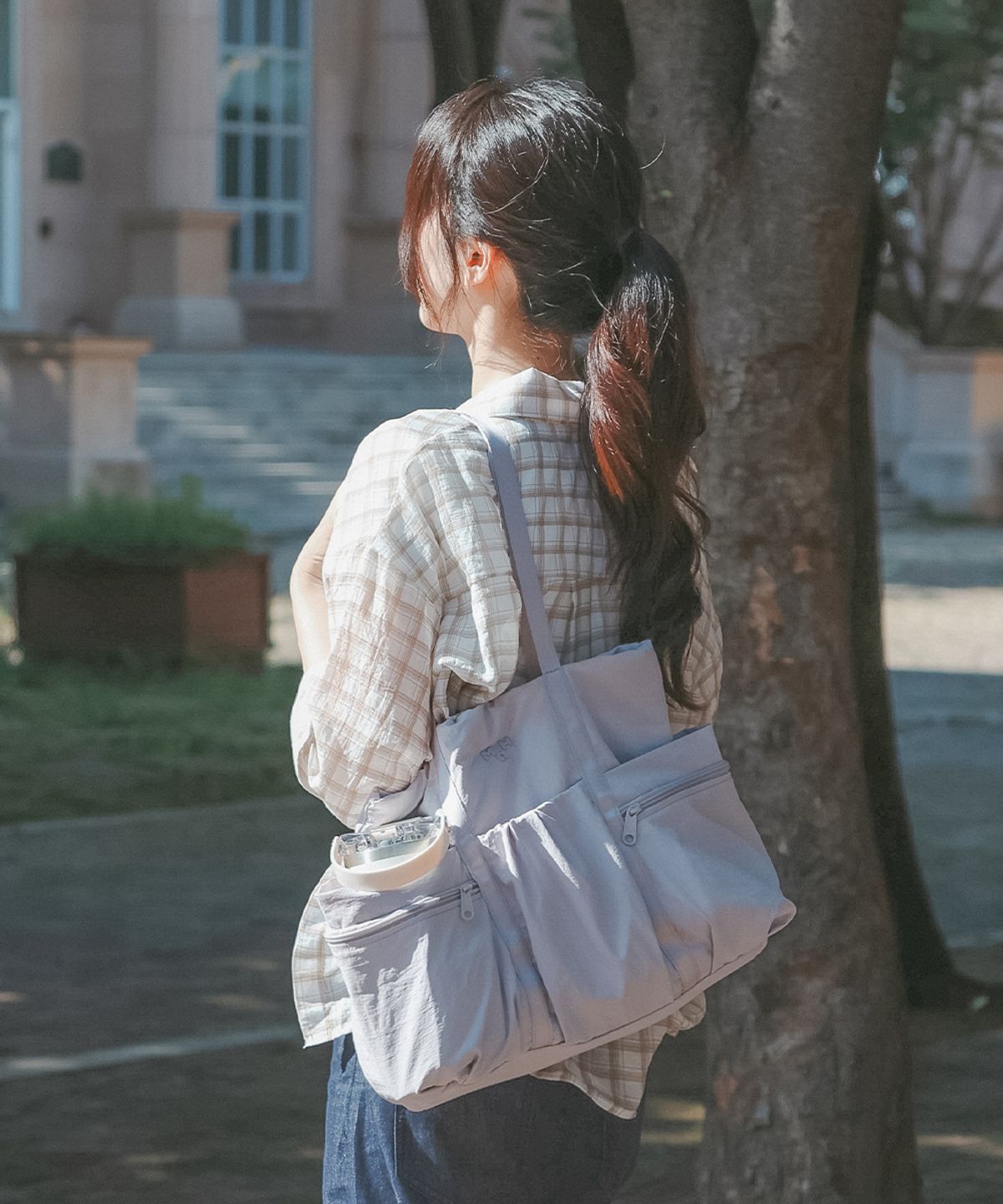 마흐(MAH) 시로 퍼프 토트백 - 라일락