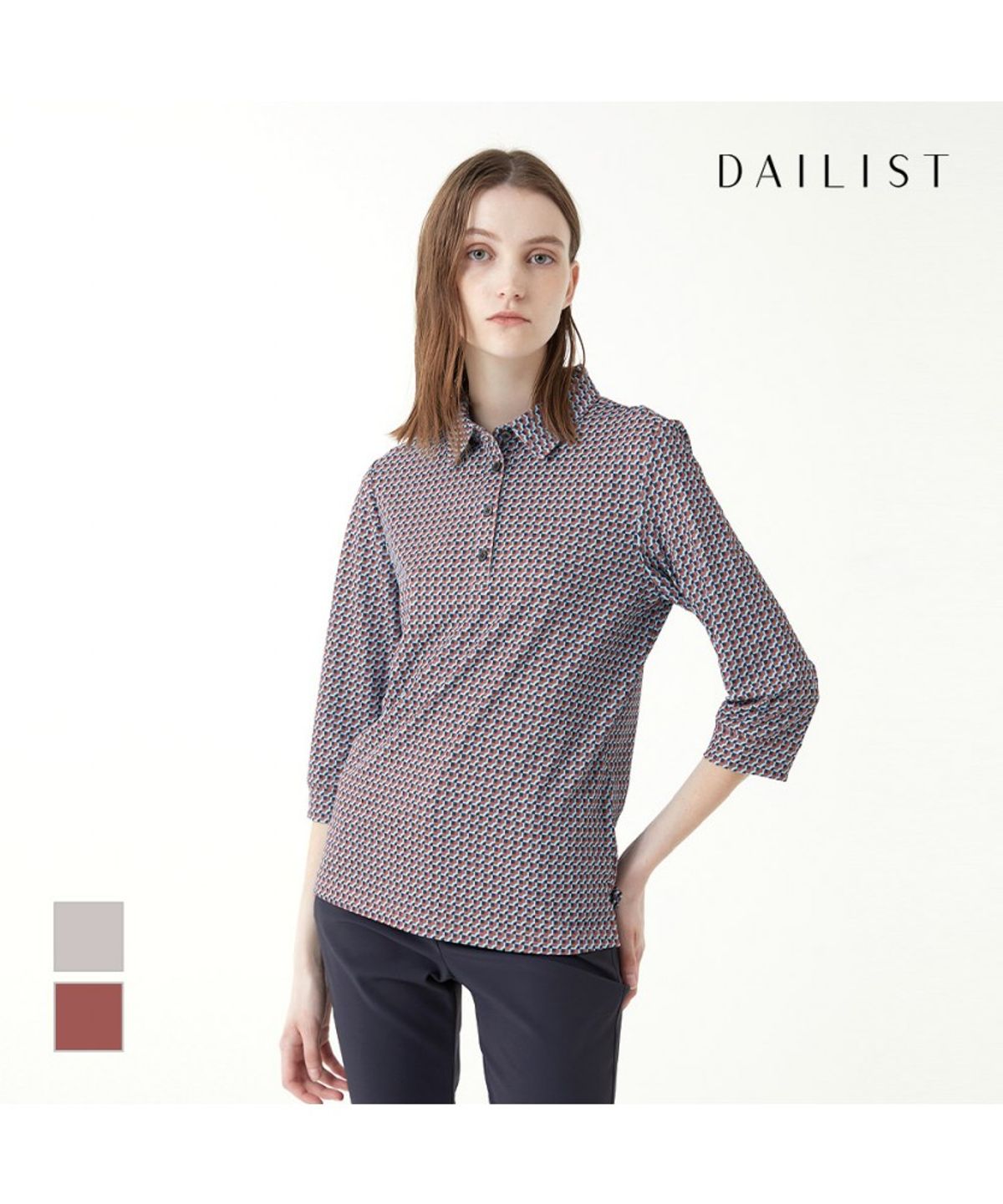 데일리스트(DAILIST) 7부 티에리 티셔츠_MDEAL3F6321