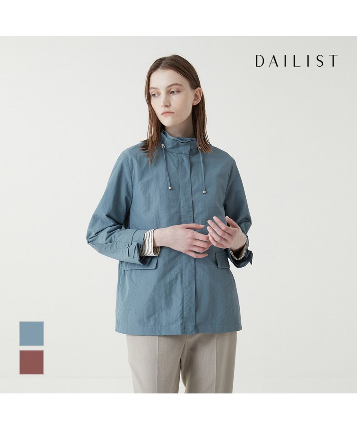 데일리스트(DAILIST) 이중 하이넥 점퍼_MDECL3F7321