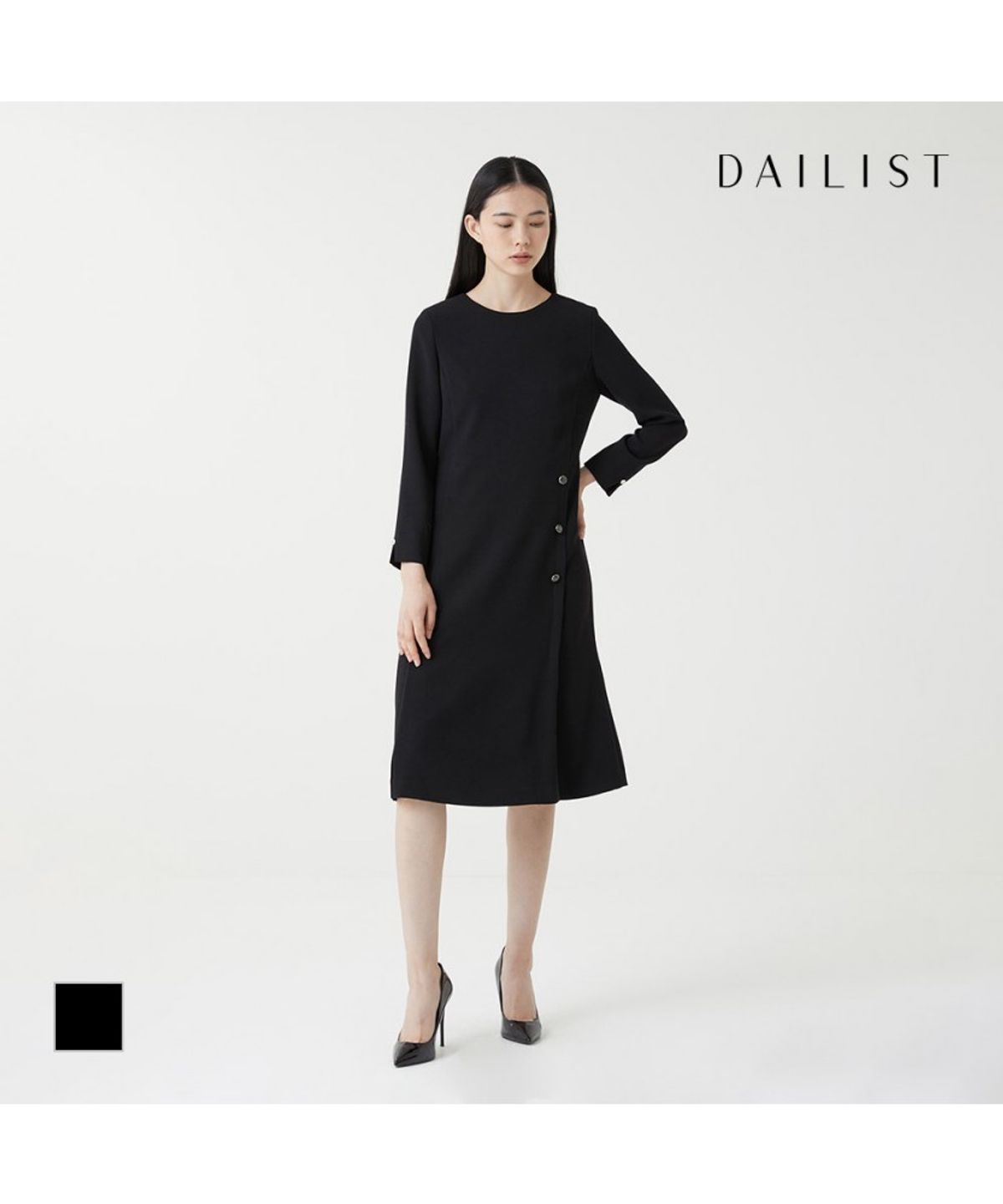데일리스트(DAILIST) 단추포인트 원피스_MDBOA3F7461