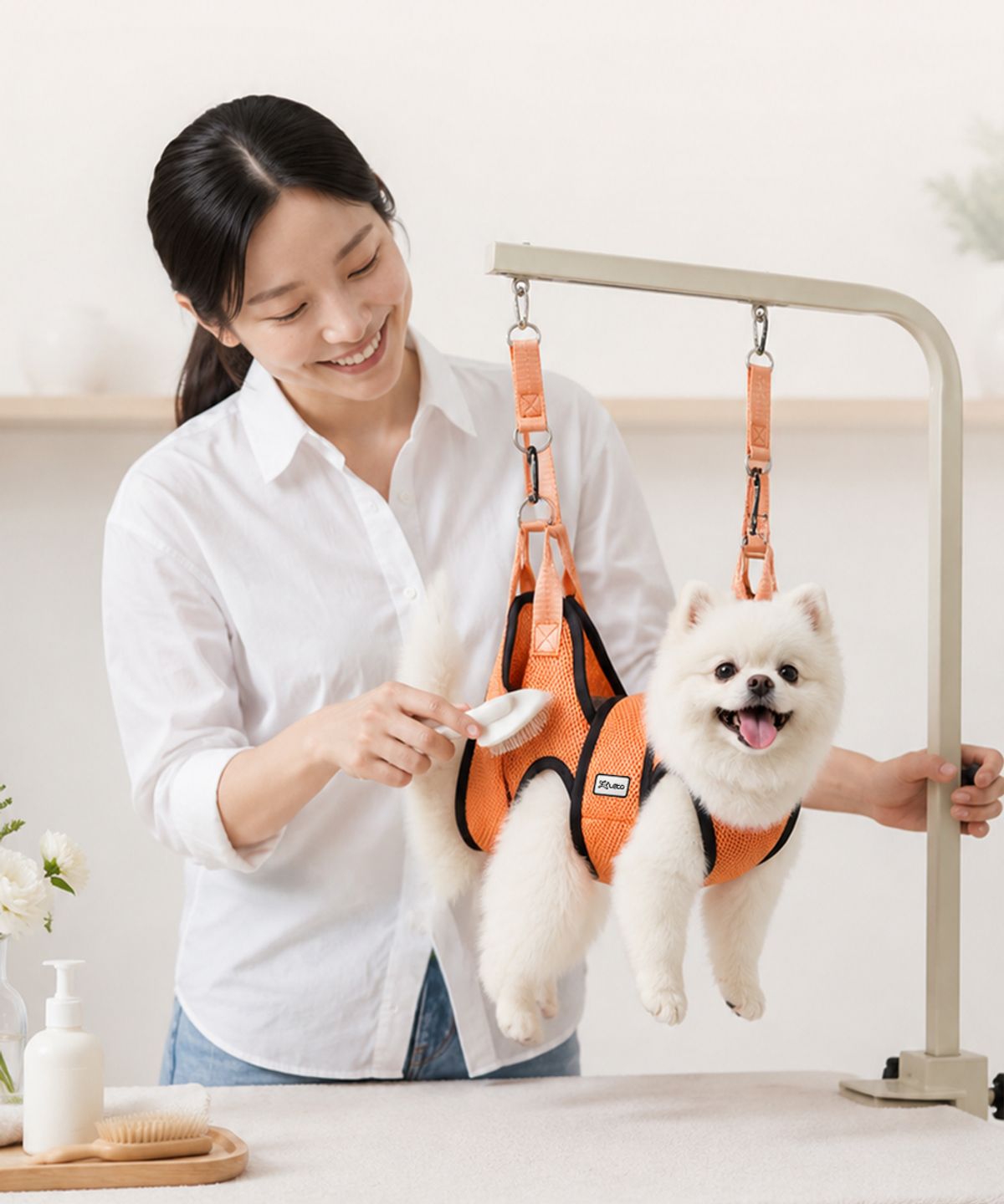 레토(LETO) 강아지 셀프 미용 거치대
