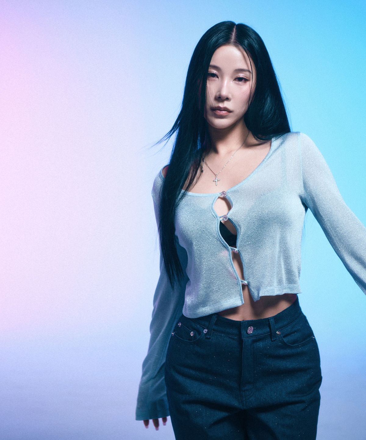 시데라(SIDERA) RRadiant Breeze Button Cardigan [Blue]
