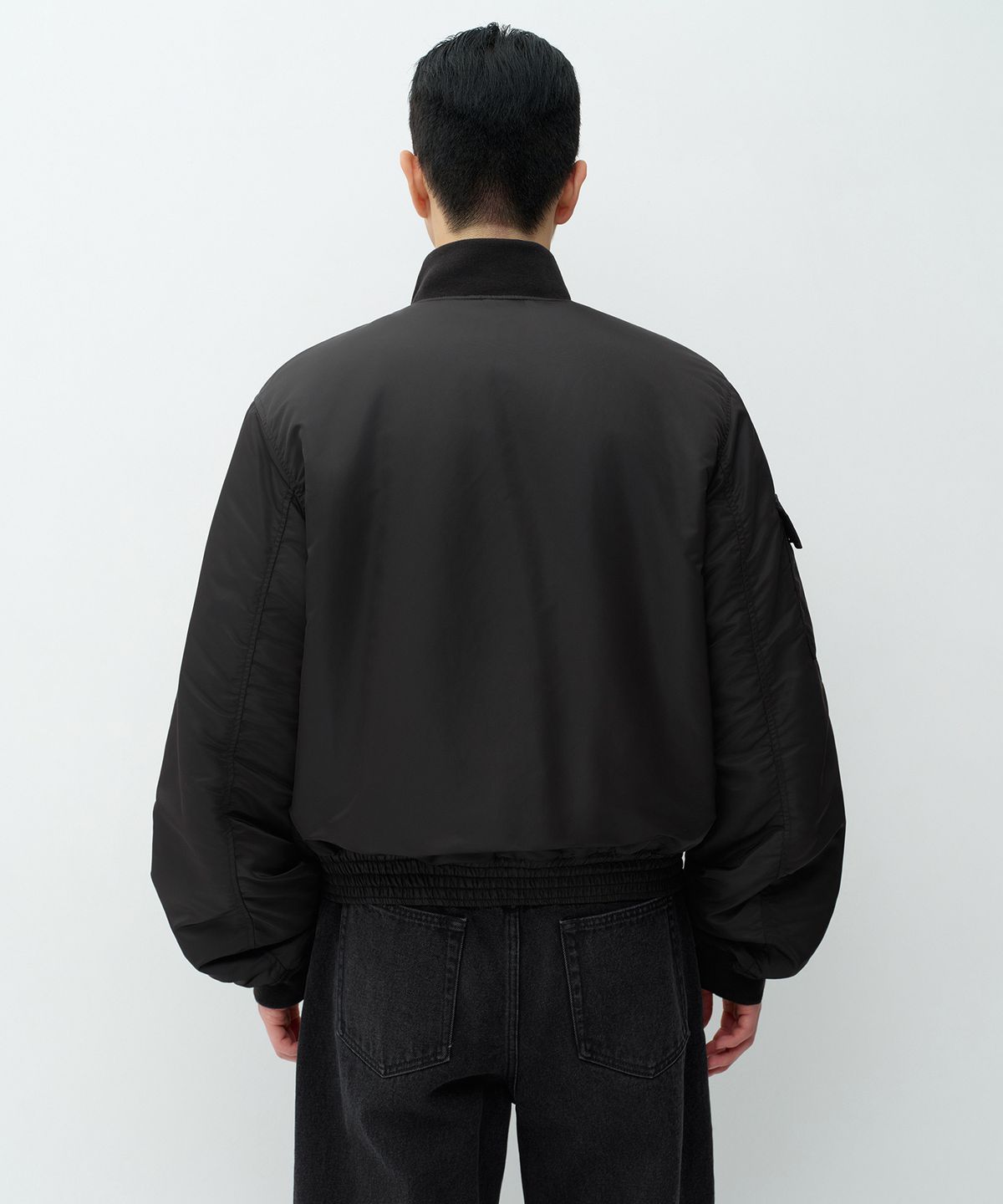무신사 스탠다드(MUSINSA STANDARD) G-8 웹 플라이트 재킷 [블랙]
