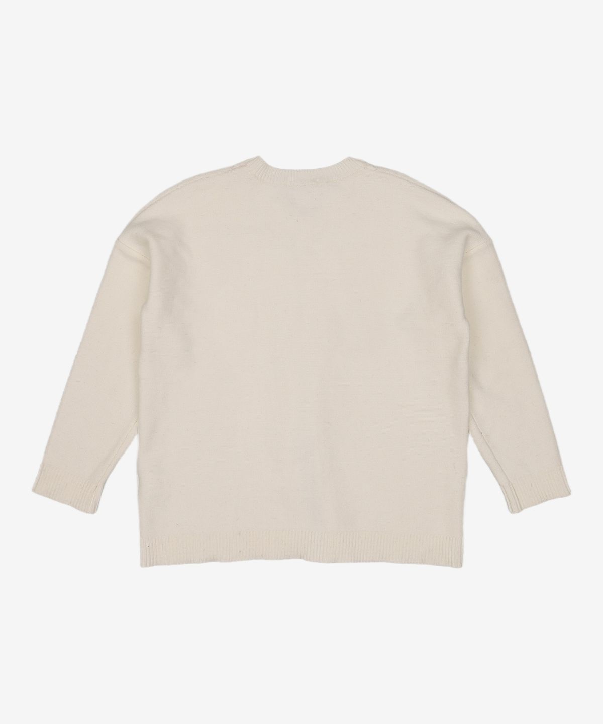 와드로브(WARDROBE) CABLE SLIT KNIT_IVORY FREE