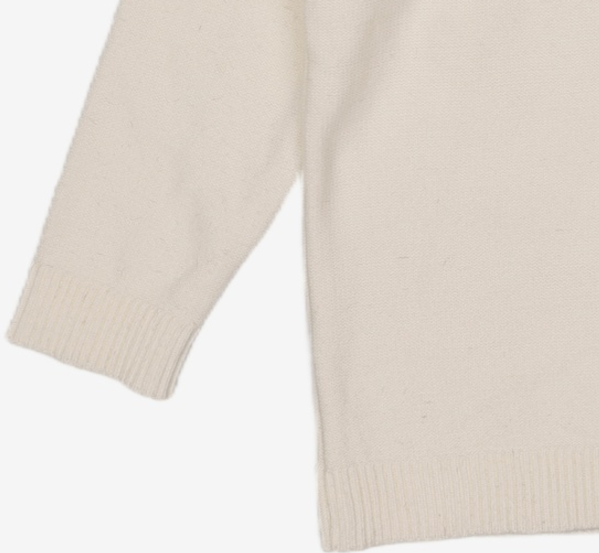 와드로브(WARDROBE) CABLE SLIT KNIT_IVORY FREE