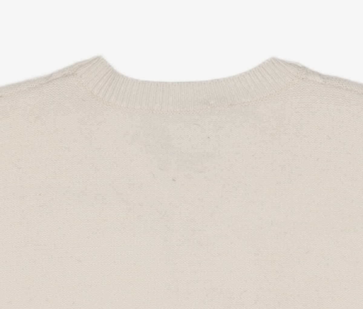 와드로브(WARDROBE) CABLE SLIT KNIT_IVORY FREE