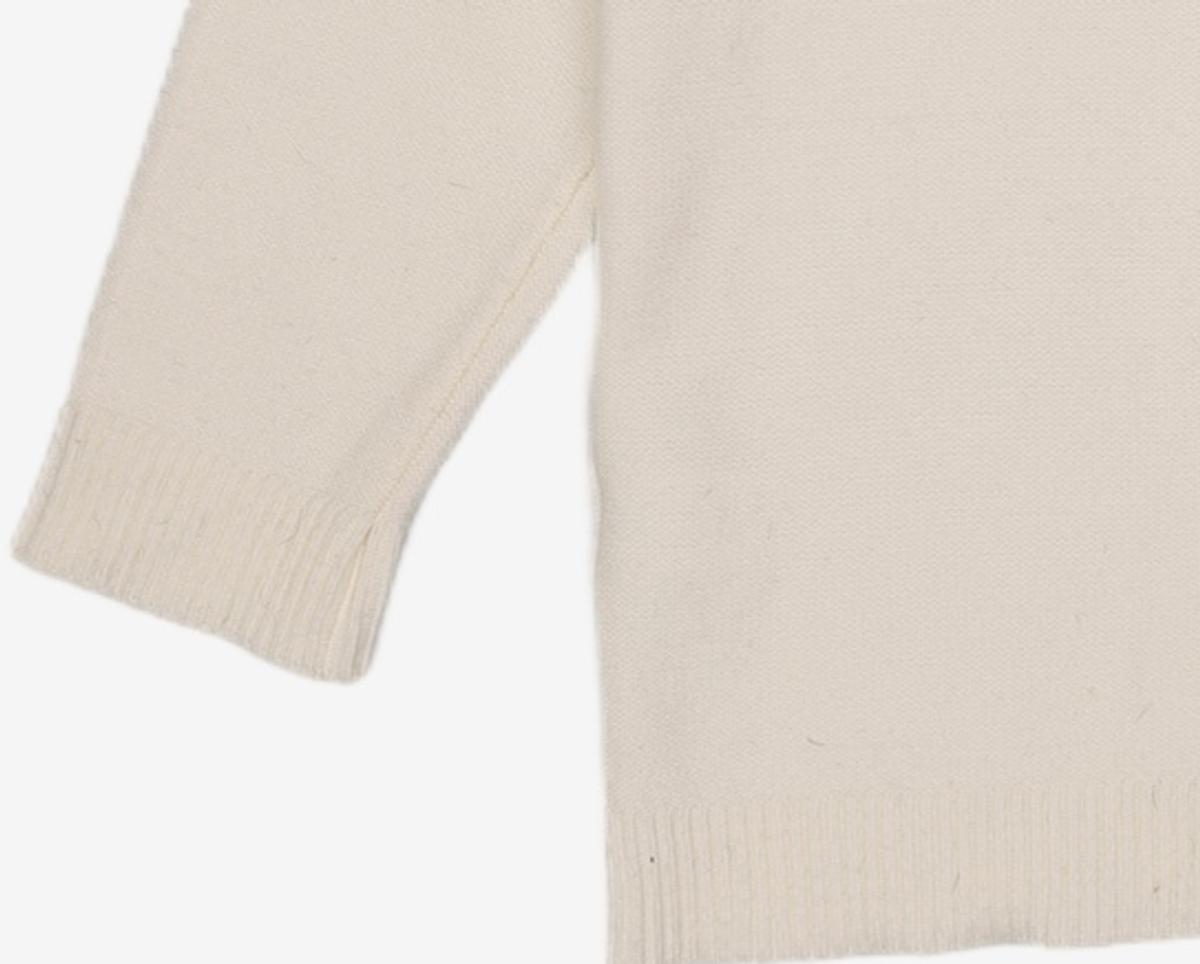 와드로브(WARDROBE) CABLE SLIT KNIT_IVORY FREE