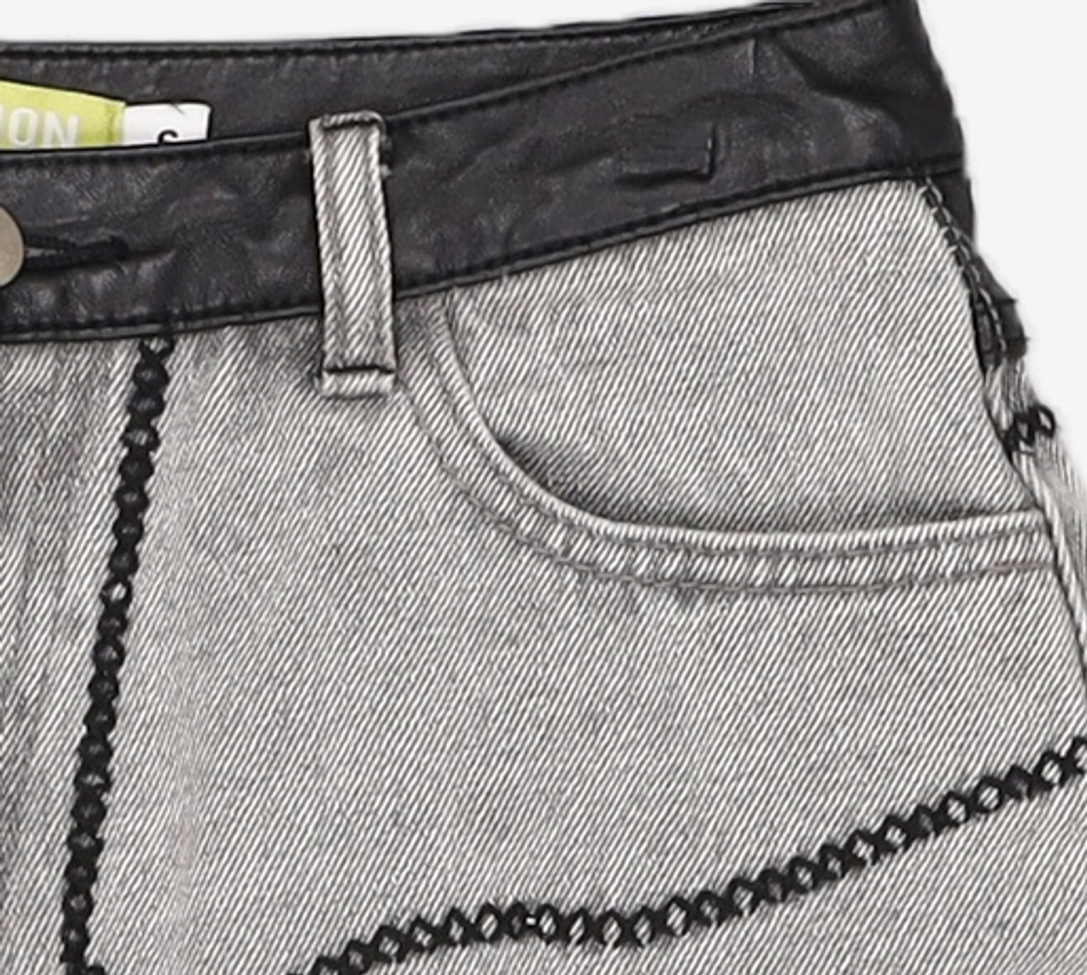 오아이오아이 컬렉션(OIOI COLLECTION) WESTERN DENIM PANTS [GREY] S