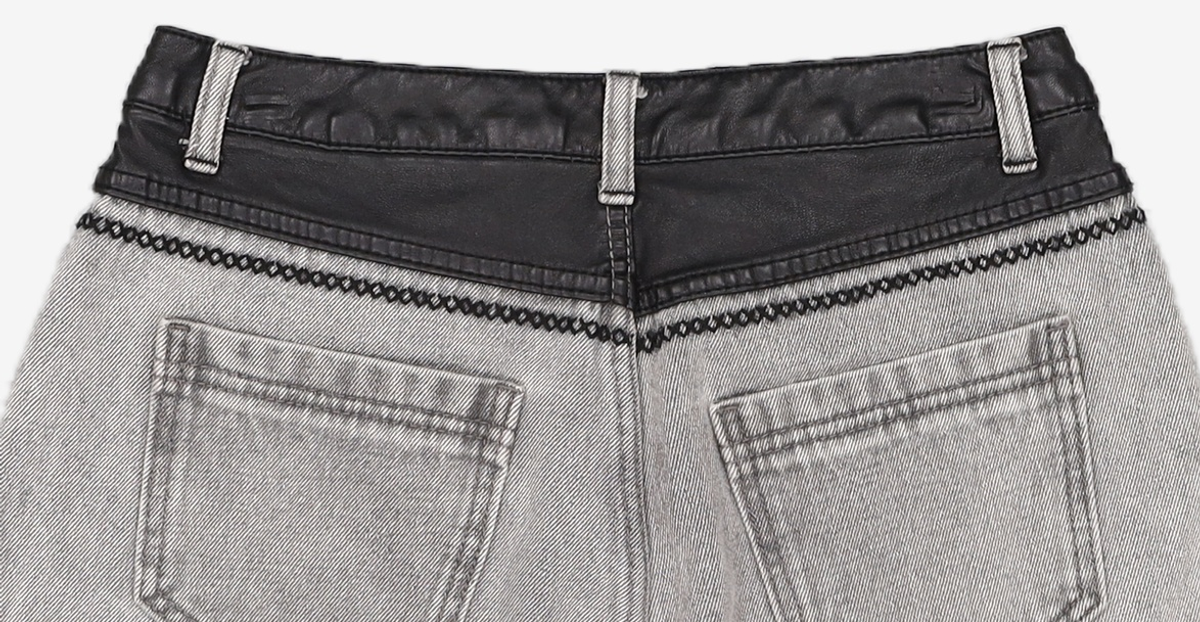 오아이오아이 컬렉션(OIOI COLLECTION) WESTERN DENIM PANTS [GREY] S