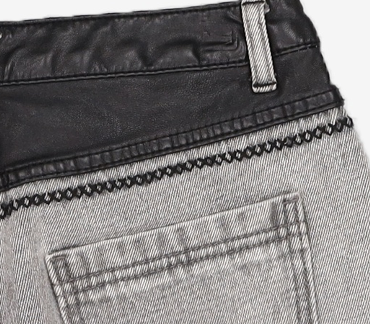 오아이오아이 컬렉션(OIOI COLLECTION) WESTERN DENIM PANTS [GREY] S