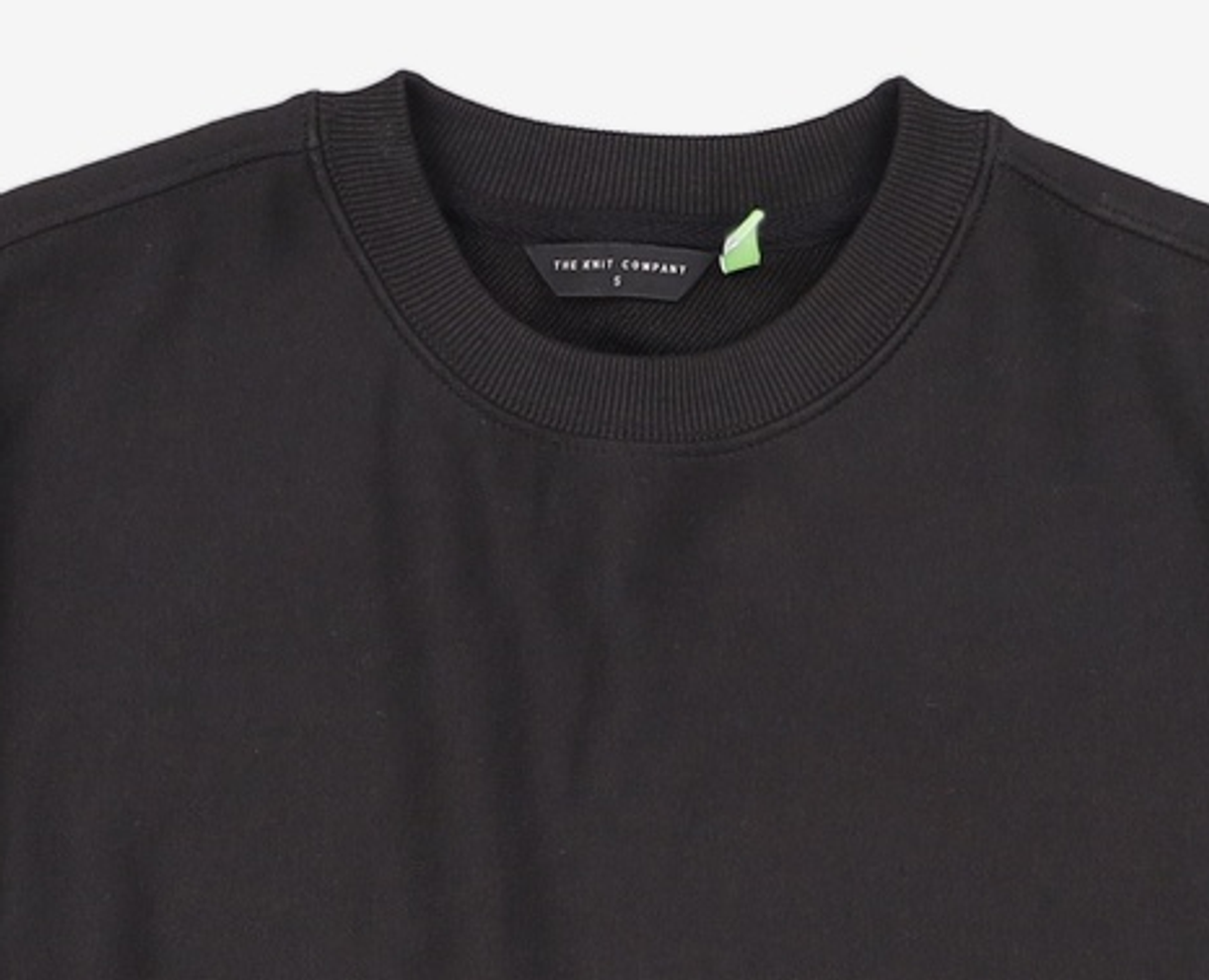 더니트컴퍼니(THEKNITCOMPANY) eco 셋업 스웻셔츠 블랙 S