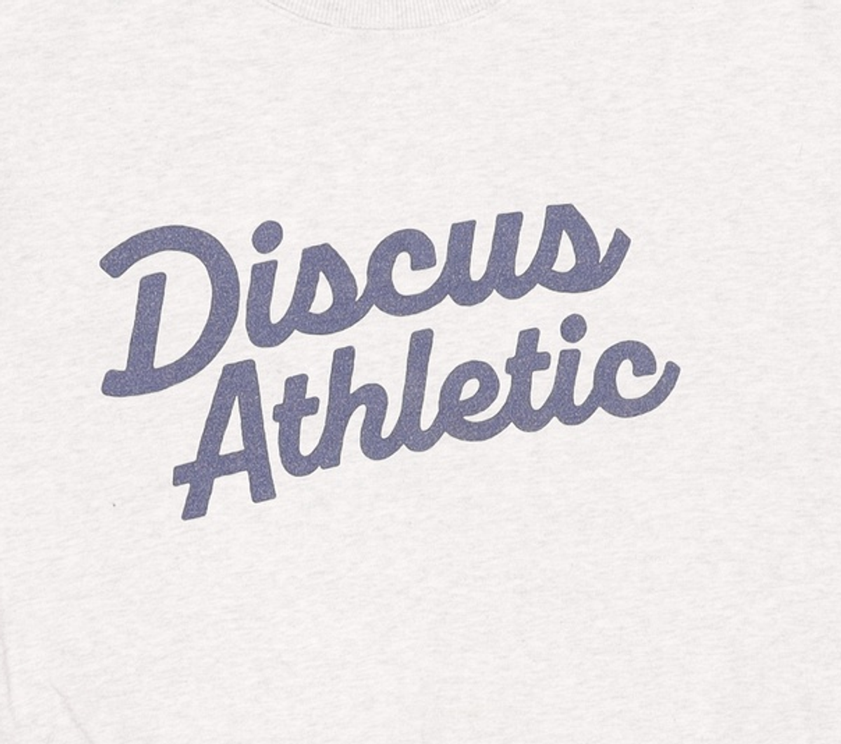 디스커스 애슬레틱(DISCUS ATHLETIC) 미사용 오버 핏 로고 스웨트 셔츠 멜란지 그레이 S