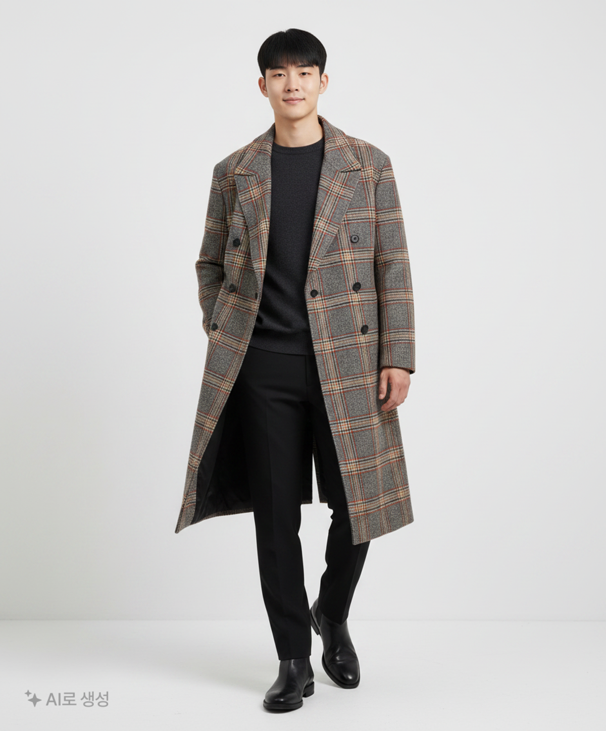 쿠어(COOR) 겨울 더블 코트 L