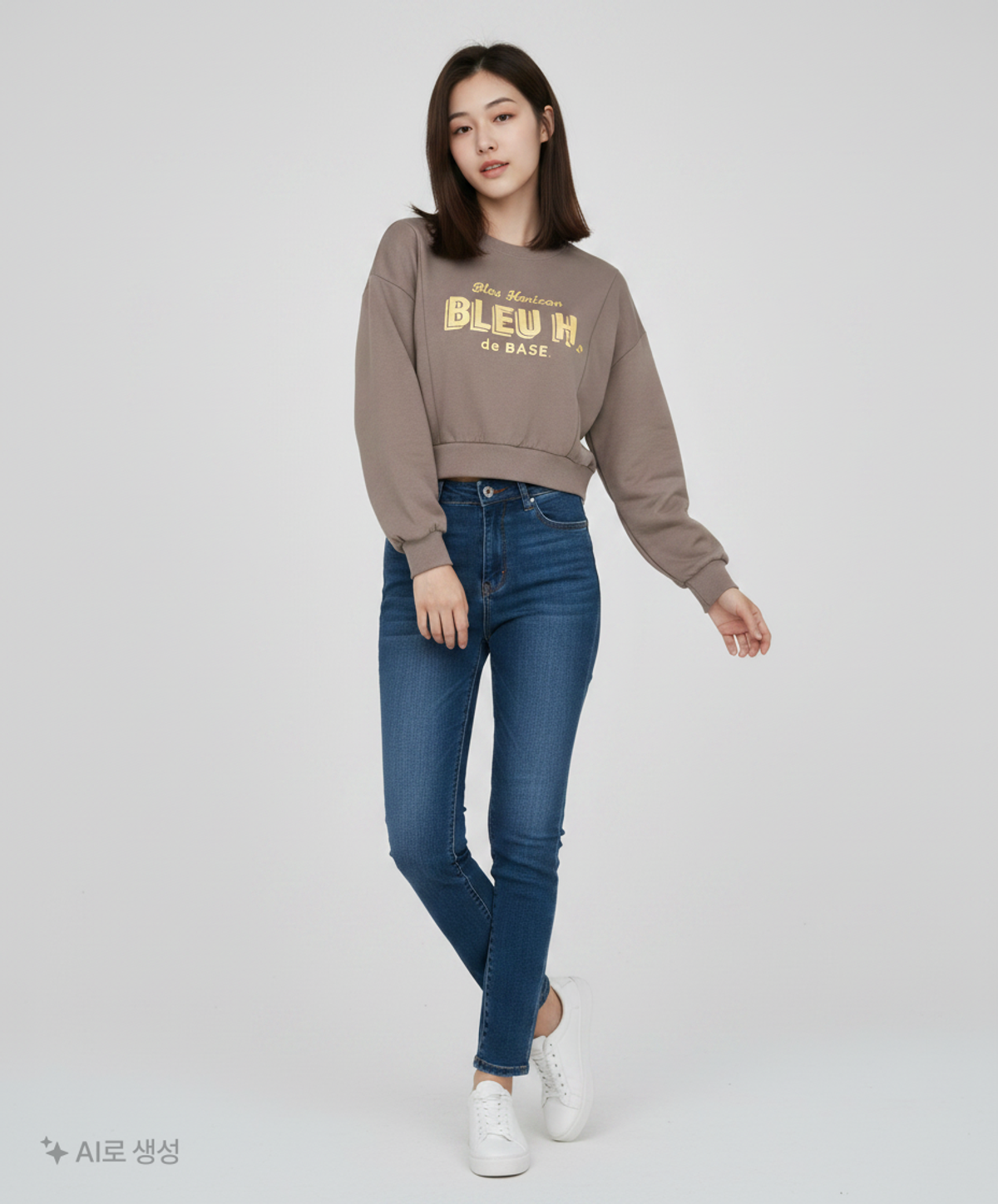 반에이크(VANAKE) 사이드 레터링 티셔츠_VB2ZTSQ309Z FREE