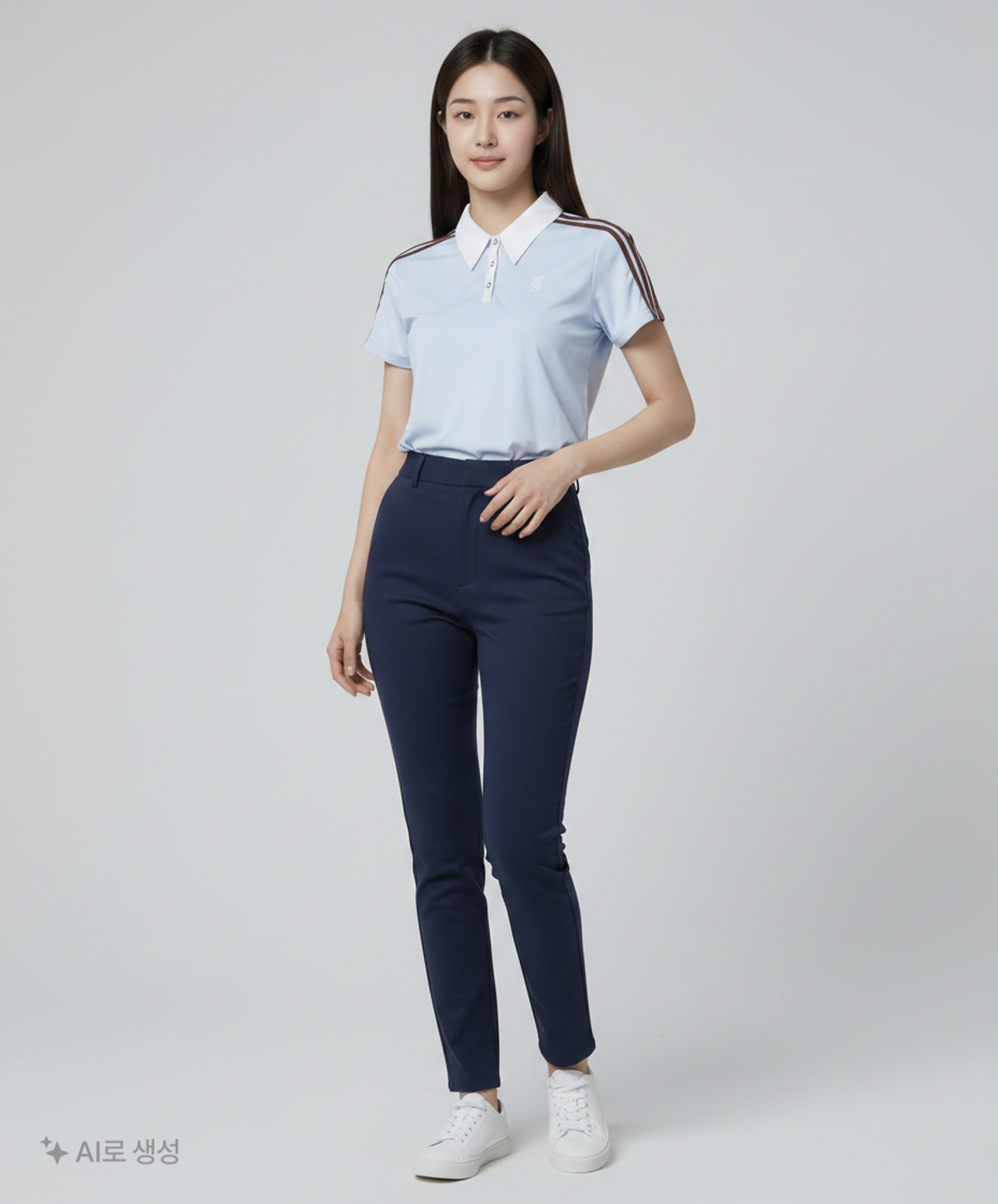 기준(KIJUN) Football Jersey Polo Sky Blue M