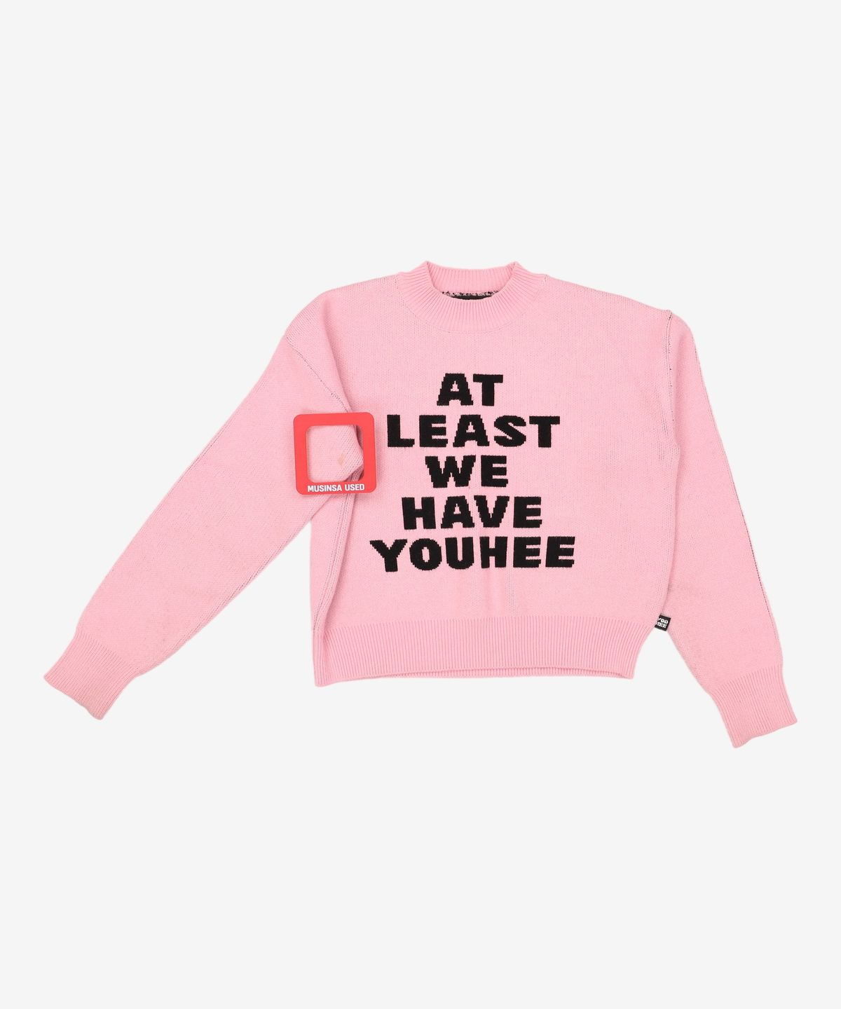 유희(YOUHEE) YOUHEE LETTERING PULLOVER KNIT PINK FREE