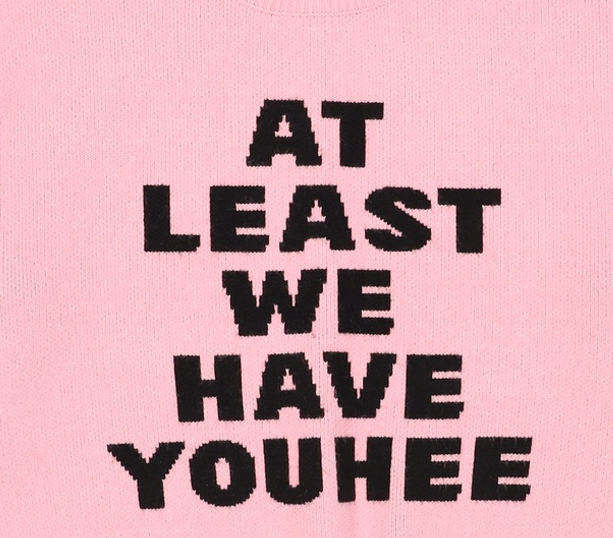 유희(YOUHEE) YOUHEE LETTERING PULLOVER KNIT PINK FREE