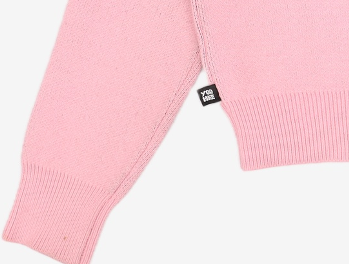 유희(YOUHEE) YOUHEE LETTERING PULLOVER KNIT PINK FREE