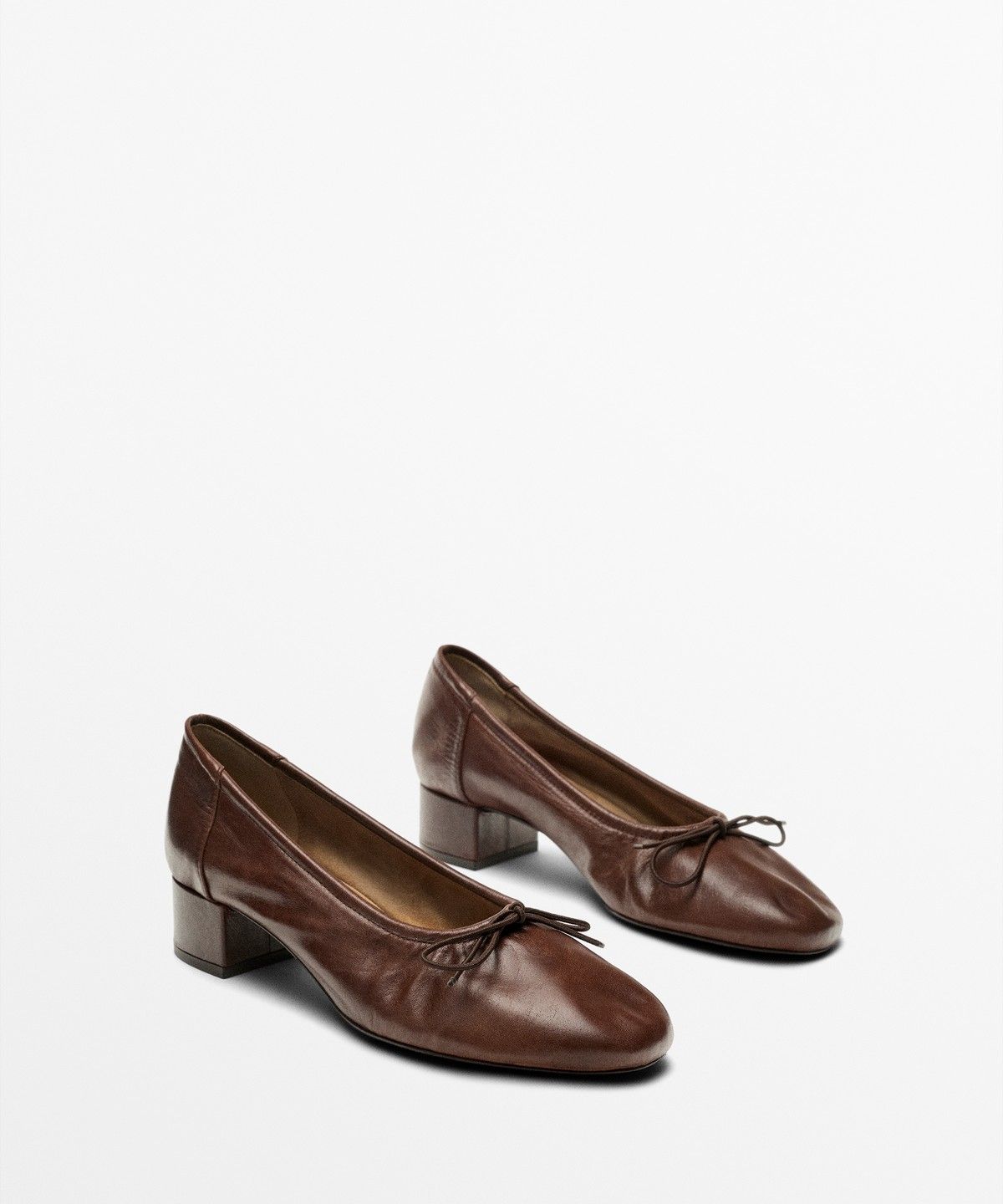 마시모두띠(MASSIMO DUTTI) 힐 발레리나 슈즈