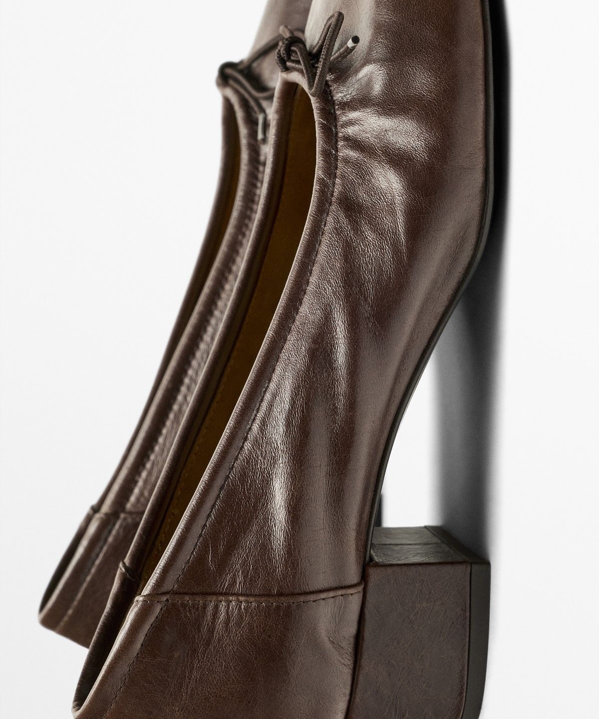 마시모두띠(MASSIMO DUTTI) 힐 발레리나 슈즈