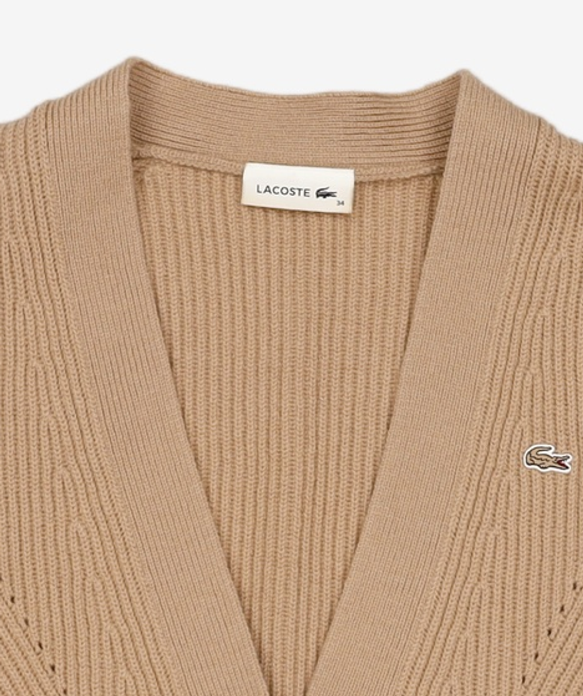 라코스테(LACOSTE) 여성 중기장 벨티드 가디건 LCST AF260E-19C031 XL