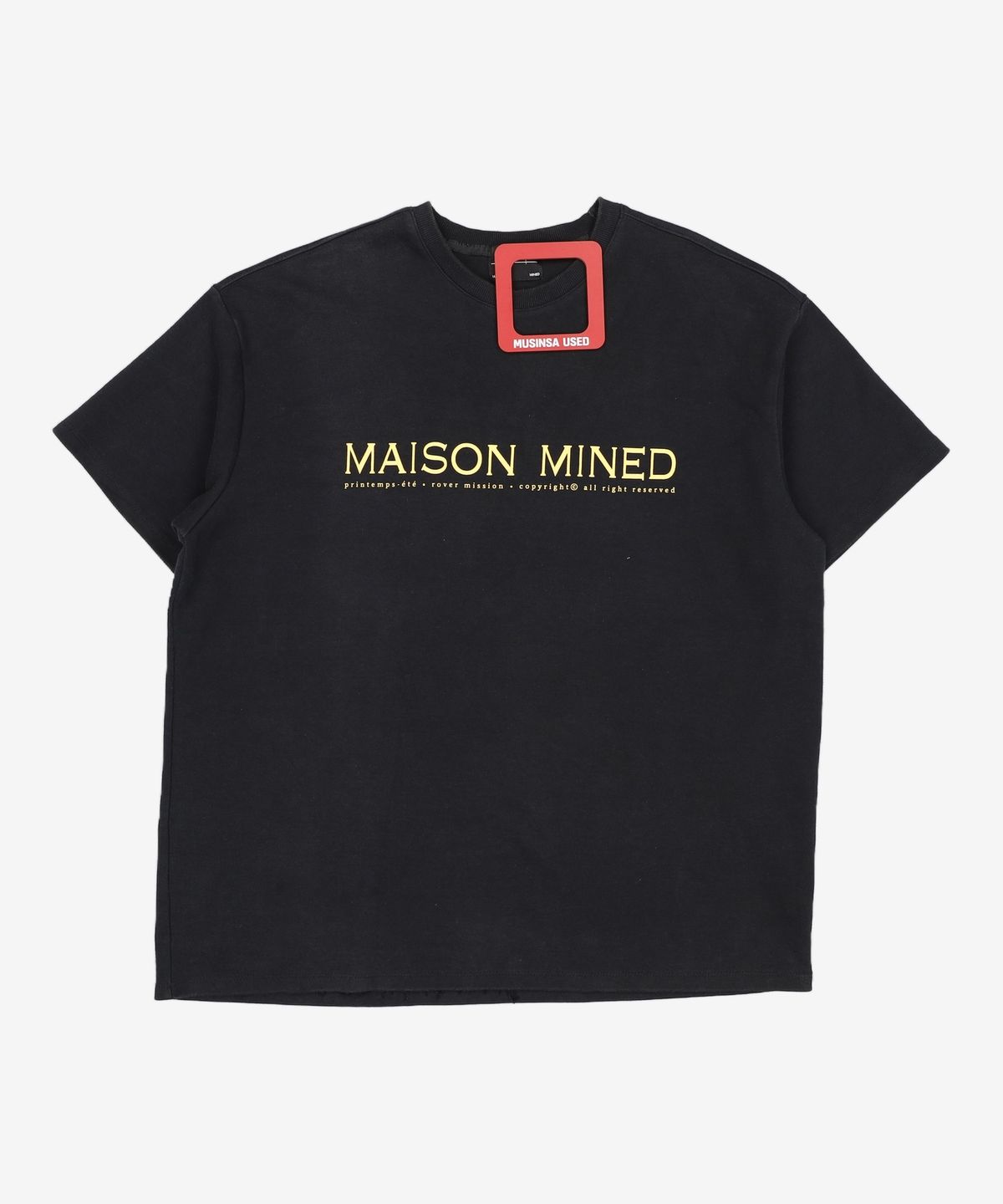 메종미네드(MAISON MINED) M-LOGO HALF SLEEVE BLACK M