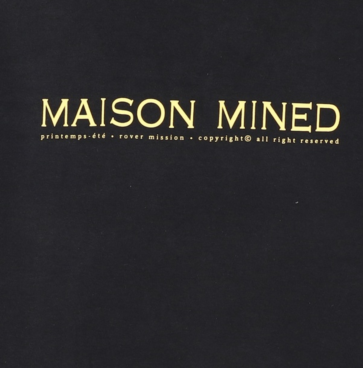 메종미네드(MAISON MINED) M-LOGO HALF SLEEVE BLACK M