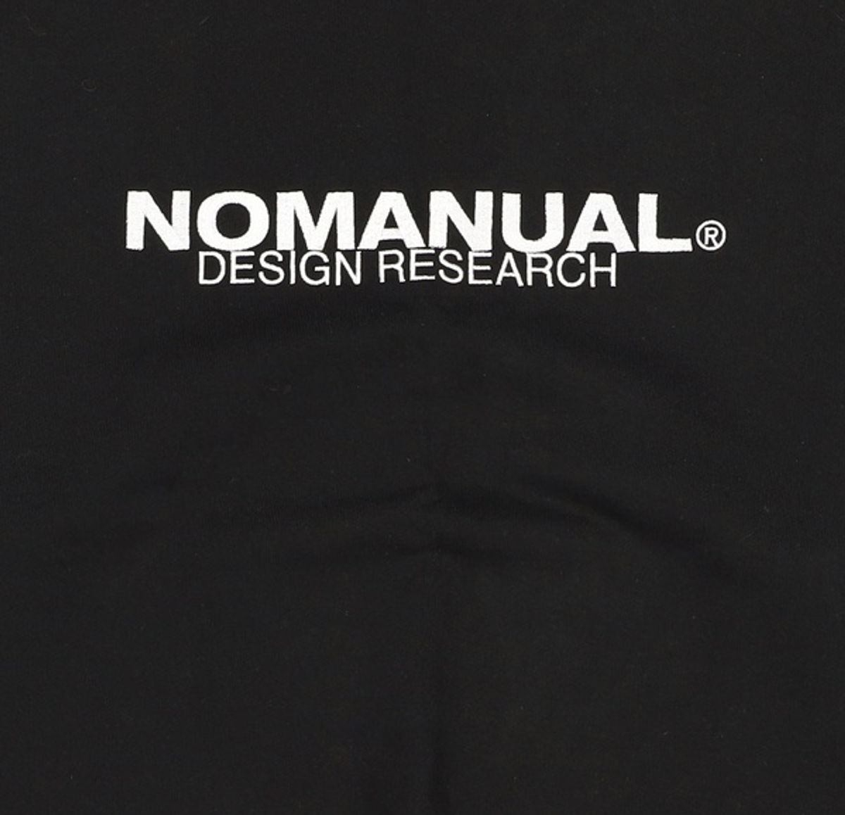노매뉴얼(NOMANUAL) D.R LOGO SWEATSHIRT - BLACK XL