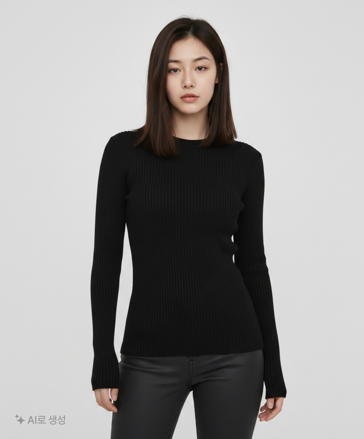 몽돌(MONGDOL) 라운드 넥 골지 니트 MDKT062_5 Colors FREE