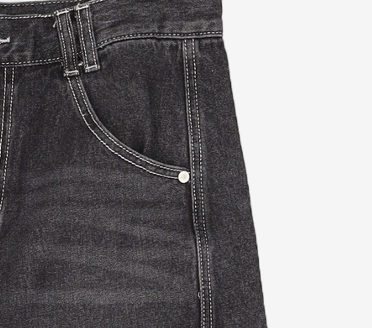 데케트(DECET) Curved Wide Jeans DCPT033Black 30