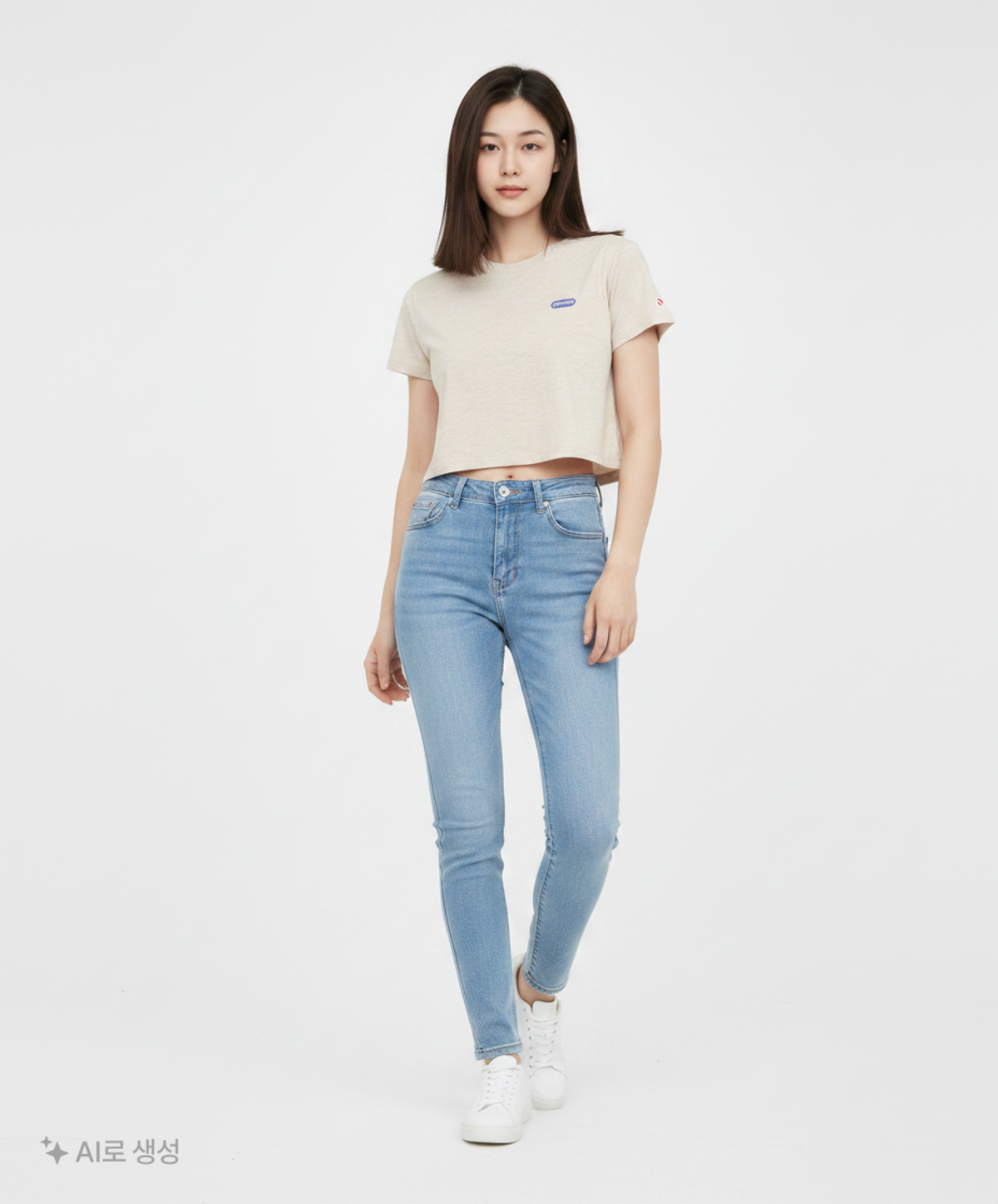 아웃도어 프로덕츠(OUTDOOR PRODUCTS) 백로고 크롭 티셔츠 BACK LOGO CROPPEDT-SHIRT 0MM