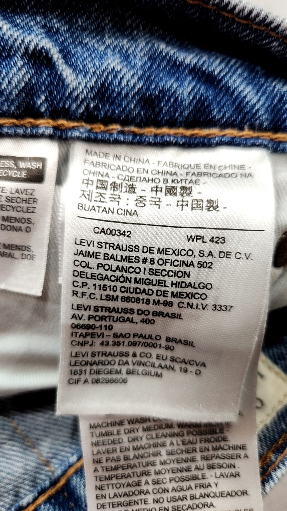 리바이스(LEVI'S) 청/데님 팬츠 32