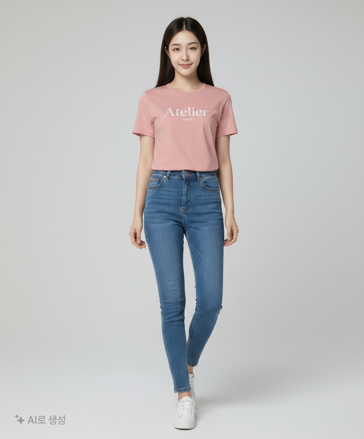룩캐스트(LOOKAST) PINK ATELIER LOGO TSHIRT ONE SIZE