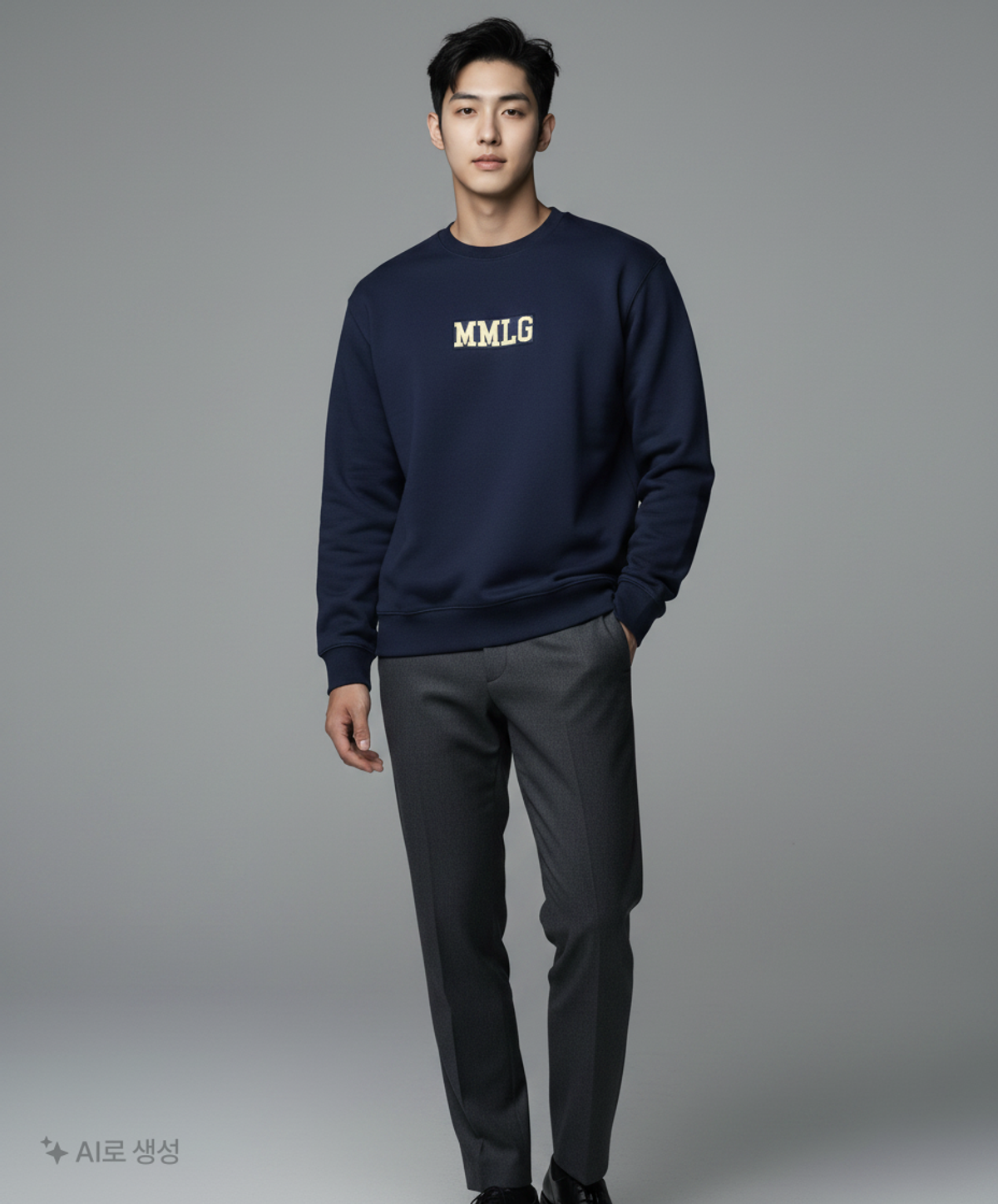 엠엠엘지(MMLG) [Mmlg] SOCIETY SWEAT (NAVY) L