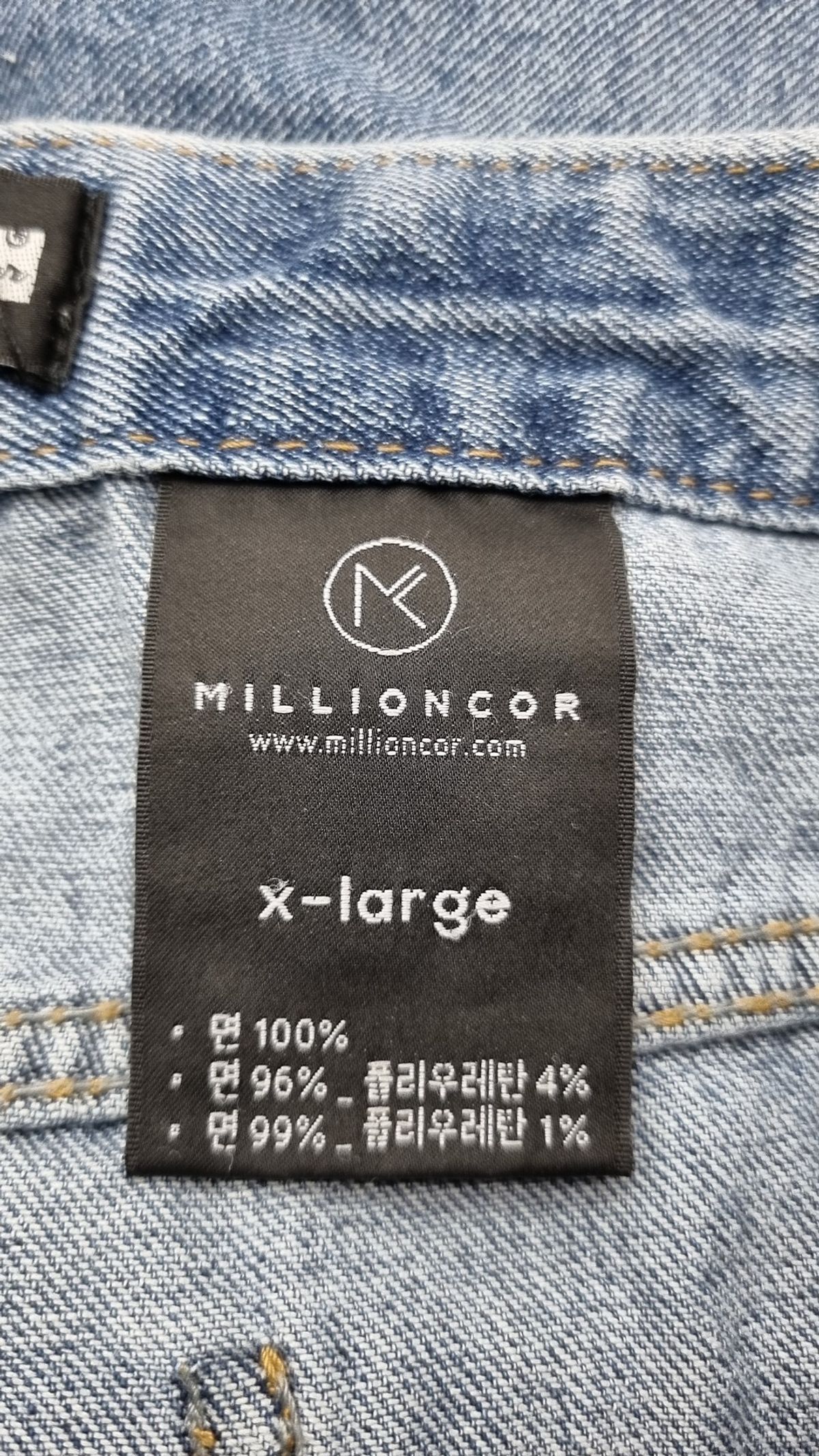 밀리언코르(MILLIONCOR) 청/데님 팬츠 XL