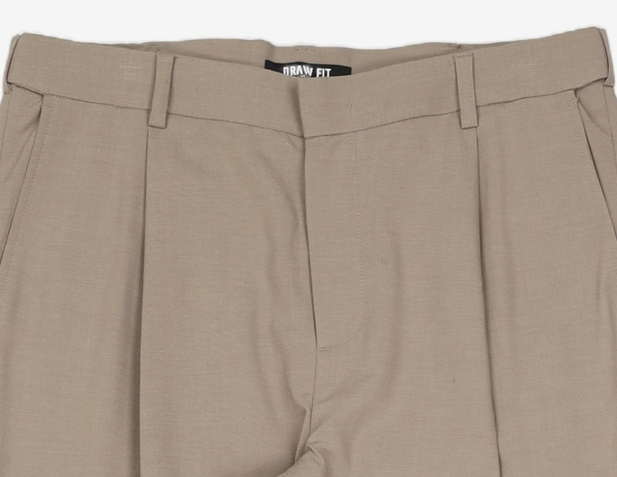 드로우핏(DRAW FIT) 쿨 린넨 히든 밴딩 슬랙스 [GREY BEIGE] M