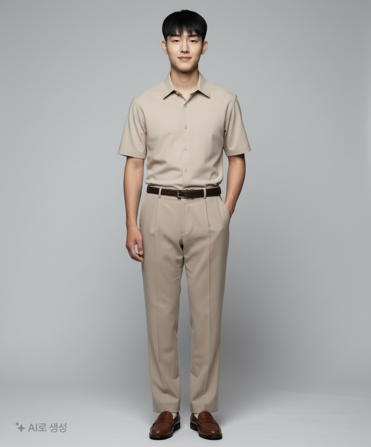 드로우핏(DRAW FIT) 쿨 린넨 히든 밴딩 슬랙스 [GREY BEIGE] M