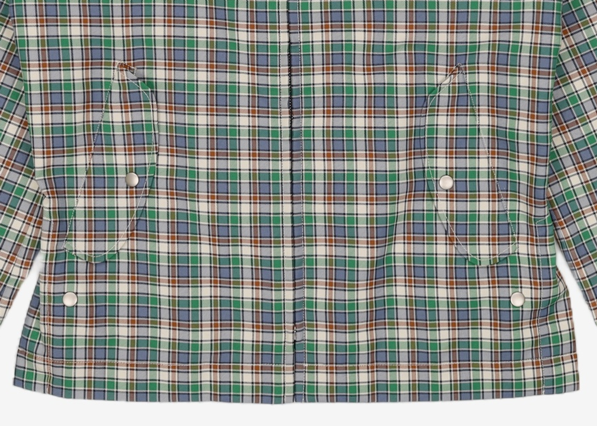 커스텀멜로우(CUSTOMELLOW) check coach jacket _CLUAM21111GRX 105